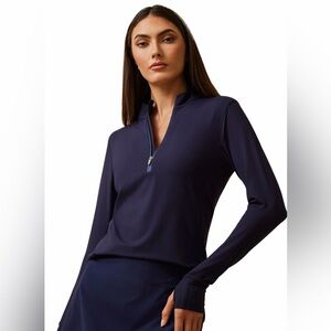 Greyson Women's Midnight Sky‎ Halley II Quarter-Zip S